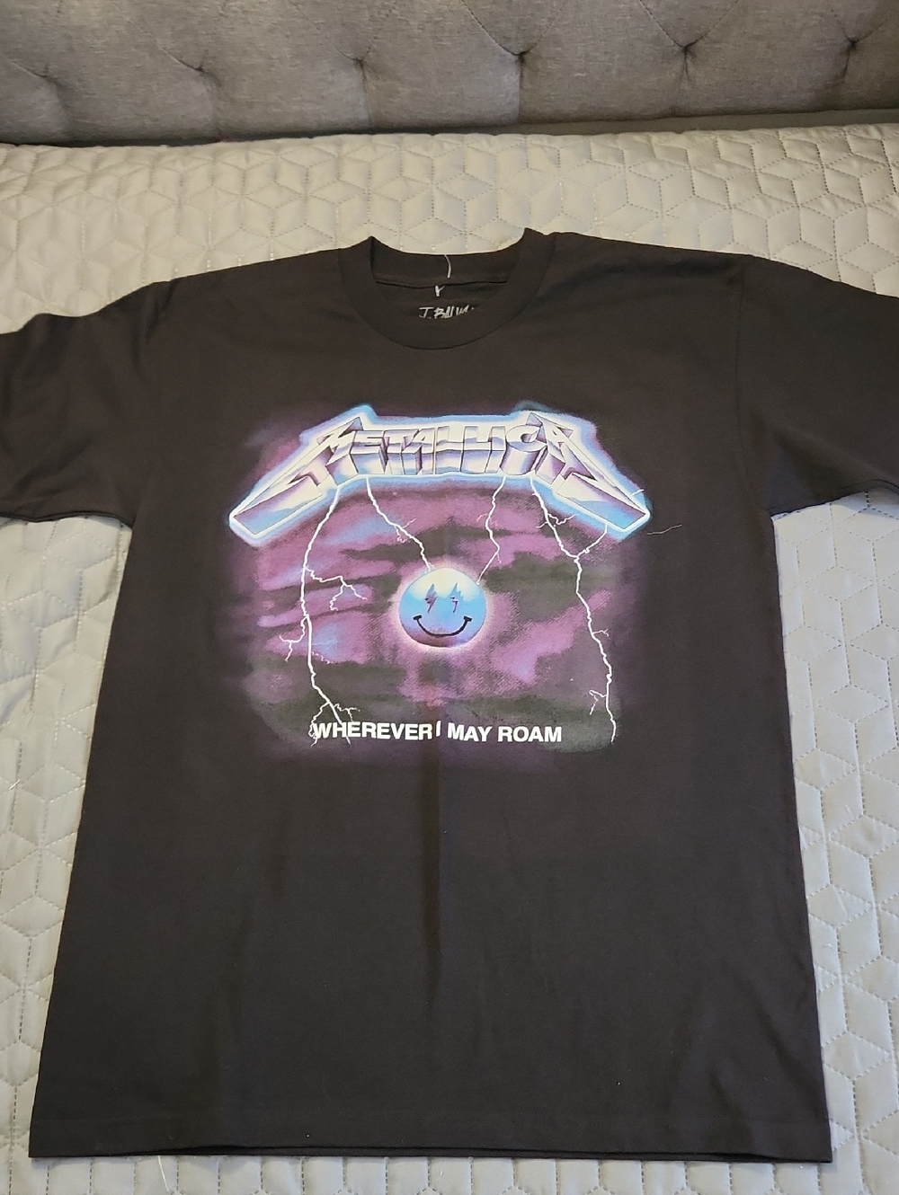 J Balvin X Metallica Graphic Merch Grunge Goth Metal Rock Rare Size L